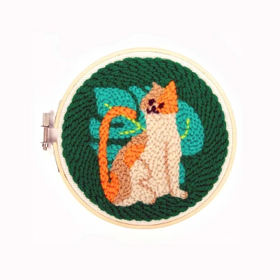 Afbeelding van Punch Needle Set Kat
