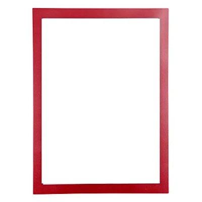 Afbeelding van Exacompta magnetische wandhoezen voor A4 documenten, 3 zijden en 1 open zijde notities posters, ref. 39203E Rood