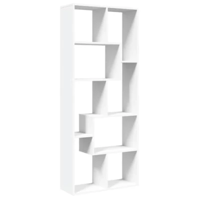 Afbeelding van vidaXL Kamerscherm / boekenkast 67x25x161,5 cm bewerkt hout wit