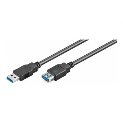 Image de MicroConnect USB 3.0 Rallonge de câble type A (F) pour (M) 5 m noir