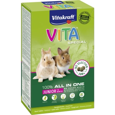 Afbeelding van Vitakraft Vitaspecial Junior Dwergkonijnen Konijnenvoer 600 g