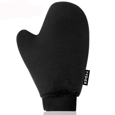 Afbeelding van YVOIER zelfbruinende handschoenapplicator Fluwelen bruiningslotion applicator met aouble face handschoen, voor Loving Tan Bronzer, Auto Streak Free