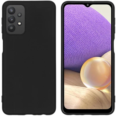 Afbeelding van iMoshion hoesje Geschikt voor Samsung Galaxy A32 (5G) Siliconen Design Zwart / Graphic Cube Black