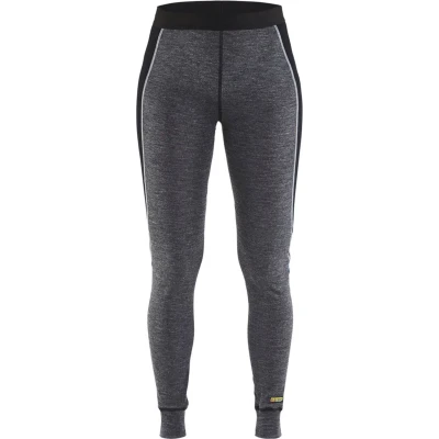 Afbeelding van Blaklader Dames lange onderbroek, 100% Merino WARM 7201 1732 Medium Grijs/Zwart M