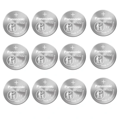 Afbeelding van Panasonic CR1632 Lithium Knoopcel 3V batterij 120 stuks (120 blisters van 1)