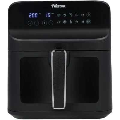 Afbeelding van Airfryer Tristar XXL FR 9037 Met Kijkvenster Heteluchtfriteuse Groot 6,2 Liter 10 programma&#039;s Digitale bediening Zwart