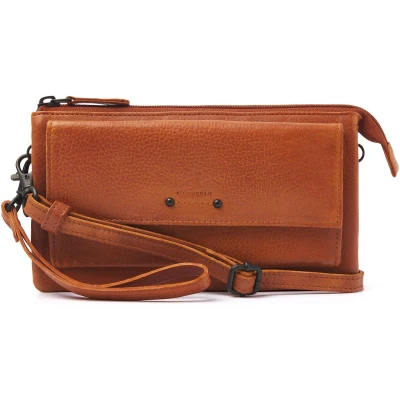 Afbeelding van dR Amsterdam Tampa Schoudertas/Clutch camel Damestas