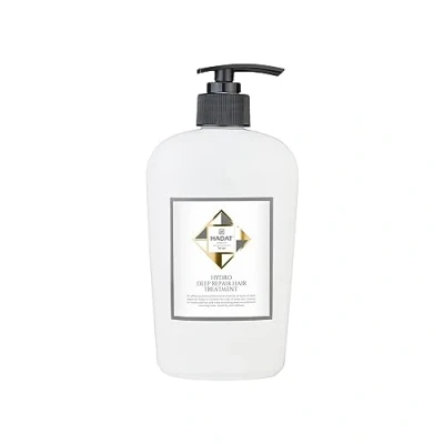 Afbeelding van Hadat Hydro Deep Repair Hair Treatment, 500 ml: herstelt, hydrateert en beschermt beschadigd haar met macadamia olie gehydrolyseerd collageen