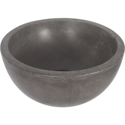 Afbeelding van Differnz Ruz Waskom beton donkergrijs Rond 25 x 11.5 cm
