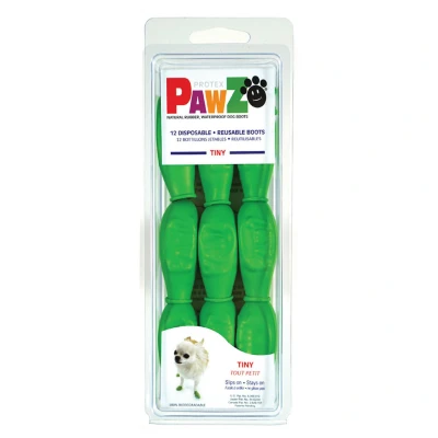 Afbeelding van Pawz Rubber Dog Boots Hondenschoen Groen Tiny