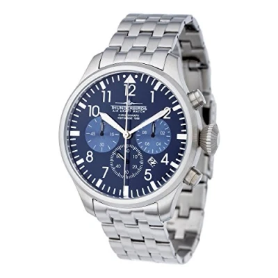 Afbeelding van Thunderbirds CHRONO Pilotenhorloge Chronograaf Horloge Quartz 47mm
