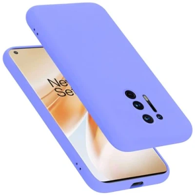 Afbeelding van Cadorabo Hoesje geschikt voor OnePlus 8 PRO in LIQUID LICHT PAARS Beschermhoes gemaakt van flexibel TPU silicone Case Cover