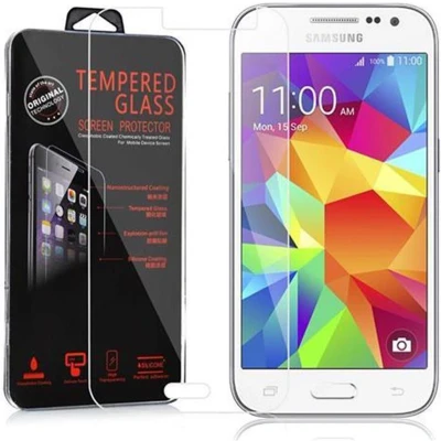 Afbeelding van Cadorabo Screenprotector geschikt voor Samsung Galaxy CORE PRIME Pantser film Beschermende in KRISTALHELDER Geharde (Tempered) display beschermglas 9H hardheid met 3D Touch