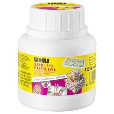 Afbeelding van UHU servettechniek vernis, zijdeglans, inhoud: 150 ml