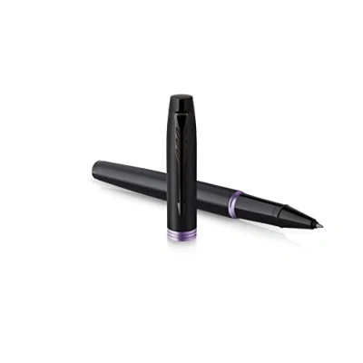 Afbeelding van Rollerpen Parker IM black purple vibrant ring fijn