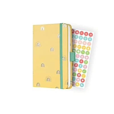 Afbeelding van Sigel agenda 2024 Jolie Beauty A6 hardcover 7 dagen / 2 pagina&#039;s rainbow butter SI J4318