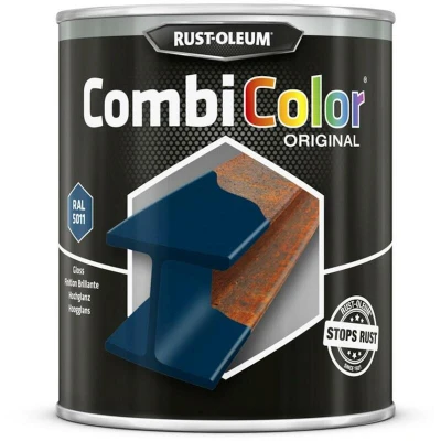 Afbeelding van Rust Oleum Combicolor Staalblauw 750 ml