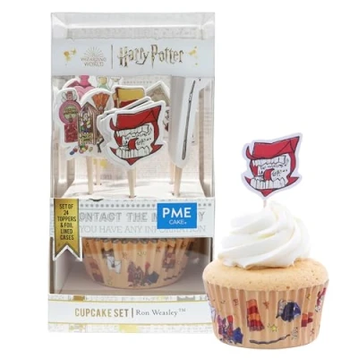 Afbeelding van PME Harry Potter Ron Wemel Set van 24 vormpjes en taartdecoraties