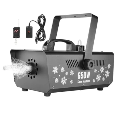 Image de VEVOR Machine à Neige Suspendue Portative Télécommandée 650 W pour Fêtes de Noël