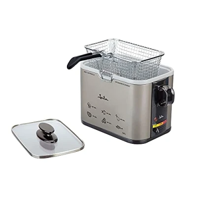 Afbeelding van Jata FR326E Friteuse, 1000 watt, kleuren zwart/zilver, 1,3 l