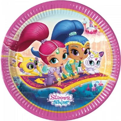 Afbeelding van Bord Shimmer &amp; Shine Magenta 23cm 8 stuks