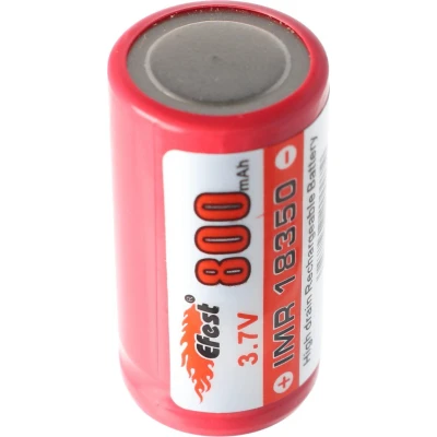 Afbeelding van Efest IMR 18350 V1 800 mAh 3,7 V Li Ion (positieve pool plat)