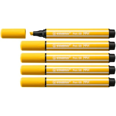 Afbeelding van Viltstift STABILO Pen 68/44 Max geel
