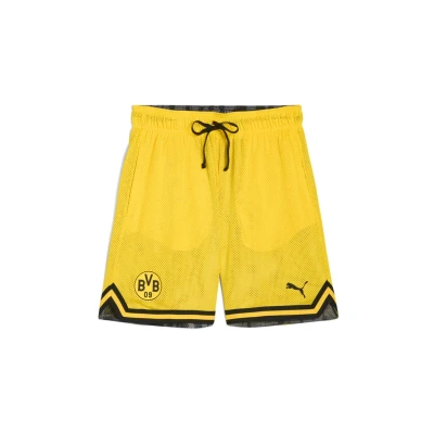 Afbeelding van PUMA HOOPS x Borussia Dortmund short voor Heren, Zwart/Geel, Maat 4XL