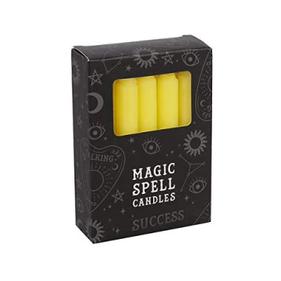 Afbeelding van Magic Spell Kaarsen Succes (Geel 12 stuks) 1cmx9cm
