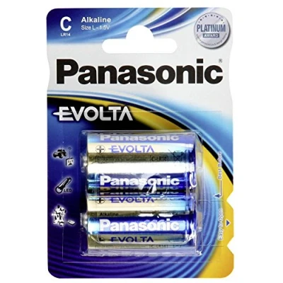 Image de Pack de 2 piles alcaline LR14 C Panasonic Evolta