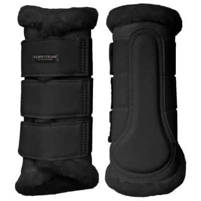 Afbeelding van Equestrian Stockholm Beenbeschermers ES Faux Fur Black