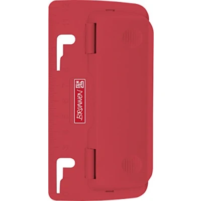 Image de Fontaine 102065023 poches Perforatrice Colour Code, pour classer, règle avec empreinte et NIED Maintien Fonction) Rouge/Red