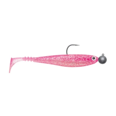 Afbeelding van Jackson Zanderbait Rigged 14cm 14gr Pink Glitter Shad