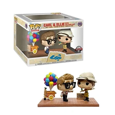 Afbeelding van Funko Pop! Moment Disney Pixar Up Carl &amp; Ellie met ballonkaart vinyl figuren exclusieve Special Edition