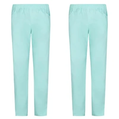 Image de MISEMIYA Pack 2 pcs PANTALÓN SANITARIO UNISEX UNIFORME UNIFORMES MEDICOS DE TRABAJO Ref.8312 * XXL, Turquesa