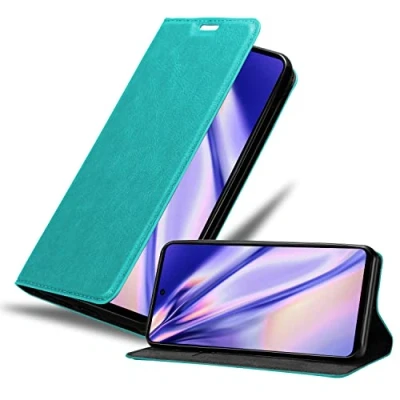 Afbeelding van Cadorabo Hoesje geschikt voor Motorola MOTO G200 5G in BENZINE TURKOOIS Beschermhoes met magnetische sluiting, standfunctie en kaartvakje Book Case Cover Etui