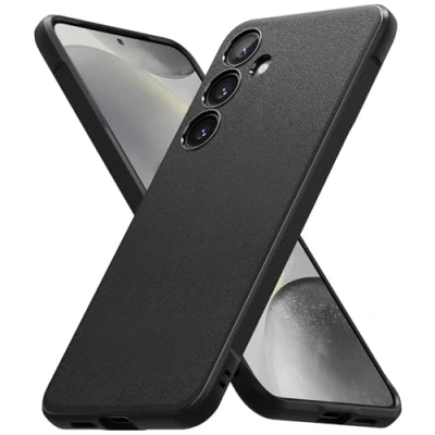 Afbeelding van Ringke beschermhoes compatibel met Samsung Galaxy S24 Plus [Onyx], schokbestendig, robuust, flexibel, ultradun, zacht, TPU, duurzaam, voor Plus, zwart