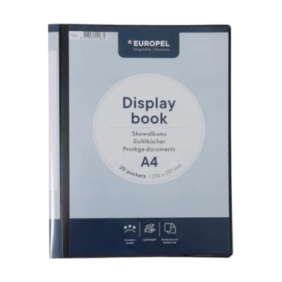 Afbeelding van Showmap Opus 2 frontview A4 20 tassen antraciet