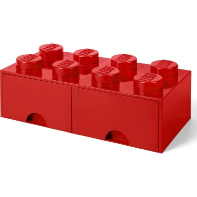 Afbeelding van LEGO® Opbergbox met Lades Rood 50 x 25 18 cm
