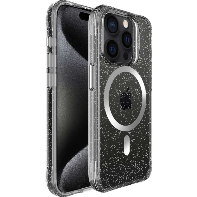 Afbeelding van imoshion Hoesje Geschikt voor iPhone 15 Pro Glitter Backcover MagSafe 2.0 Zilver