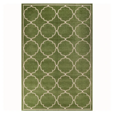 Afbeelding van Binnen en Buiten Vloerkleed Berlin Outdoor Laagpolig Tapijt Groen 80x150 cm