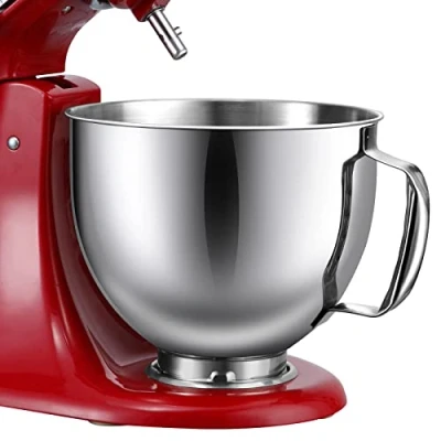 Afbeelding van Gdrtwwh KitchenAid roestvrijstalen mengkom met kantelbare kop van 4,5 tot 5 liter, vervanging mengkom, vaatwasmachinebestendig