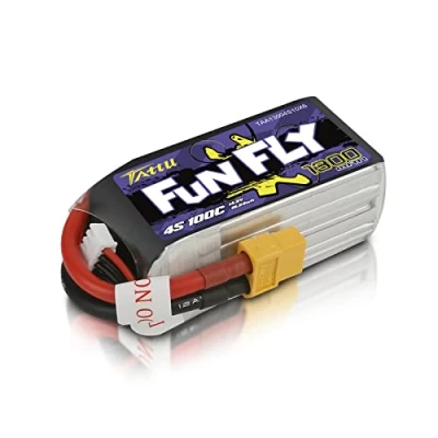 Afbeelding van Tattu LiPo accupack 14.8 V 1300 mAh Aantal cellen: 4 100 C Softcase XT60
