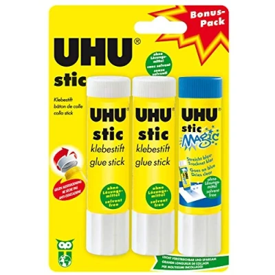 Image de UHU Pack économique Bâtons de colle stic et Magic