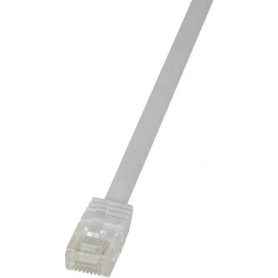 Afbeelding van LogiLink CF2031U RJ45 Netwerkkabel, patchkabel CAT 6 U/UTP 1.00 m Wit Zeer flexibel 1 stuk(s)
