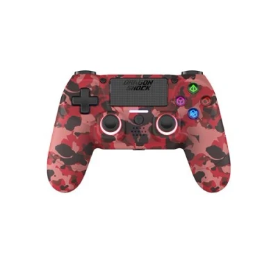 Afbeelding van DragonShock MIZAR BT Draadloze Controller Rood Camo Geschikt voor PS4, PC en Mobile