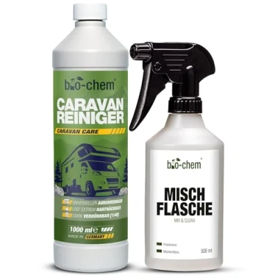 Afbeelding van bio chem Extra sterke concentraat voor caravans en campers 1000 ml + handmengfles reiniger campers, caravans, luifels, regenbescherming Made in
