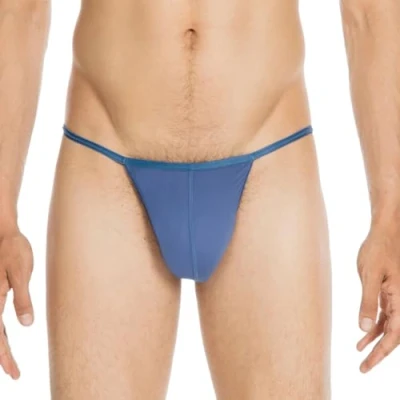 Afbeelding van HOM Plume g string (1 pack) heren midden blauw Maat: S