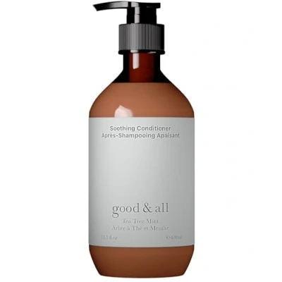 Afbeelding van Good&amp;All Anti jeuk conditioner, geïrriteerd, droog en gevoelig hoofdleer, theeboom, pepermunt, zonder sulfaat, siliconen, parabenen, geur, 400 ml