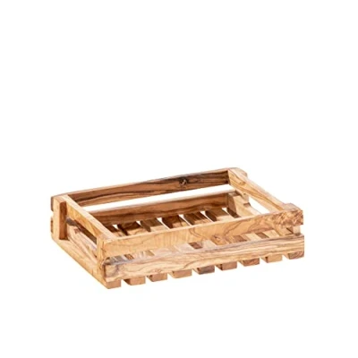 Afbeelding van APS Tafel Caddy Olive 25 x 18 cm hoogte 6 olijfhout (elk stuk is uniek, kleur en nerf kunnen variëren